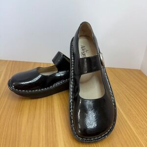 Alegria by PG Lite Paloma Black Patent Mary Jane Comfort Shoes Size 41‎ US 10.5